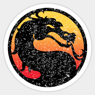 mortal kombat retro Sticker